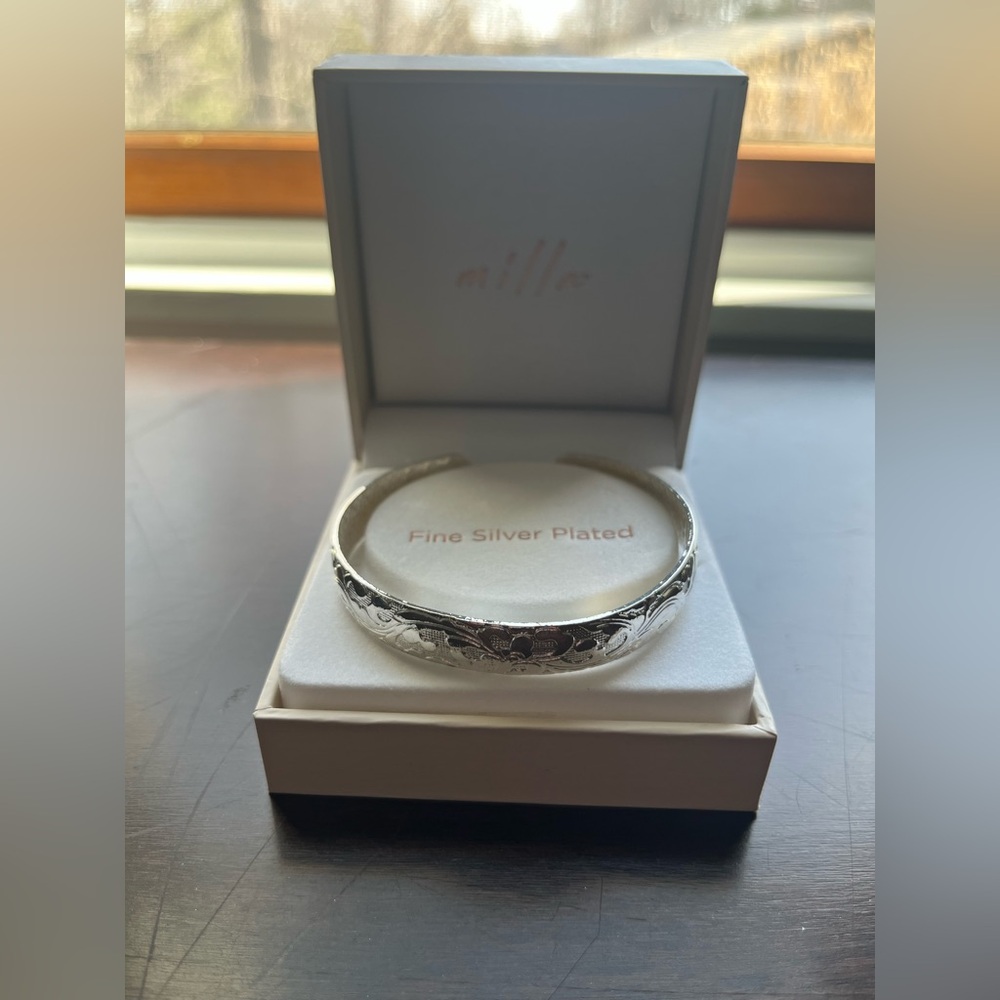 Milla Silver Plated Cuff Bracelet